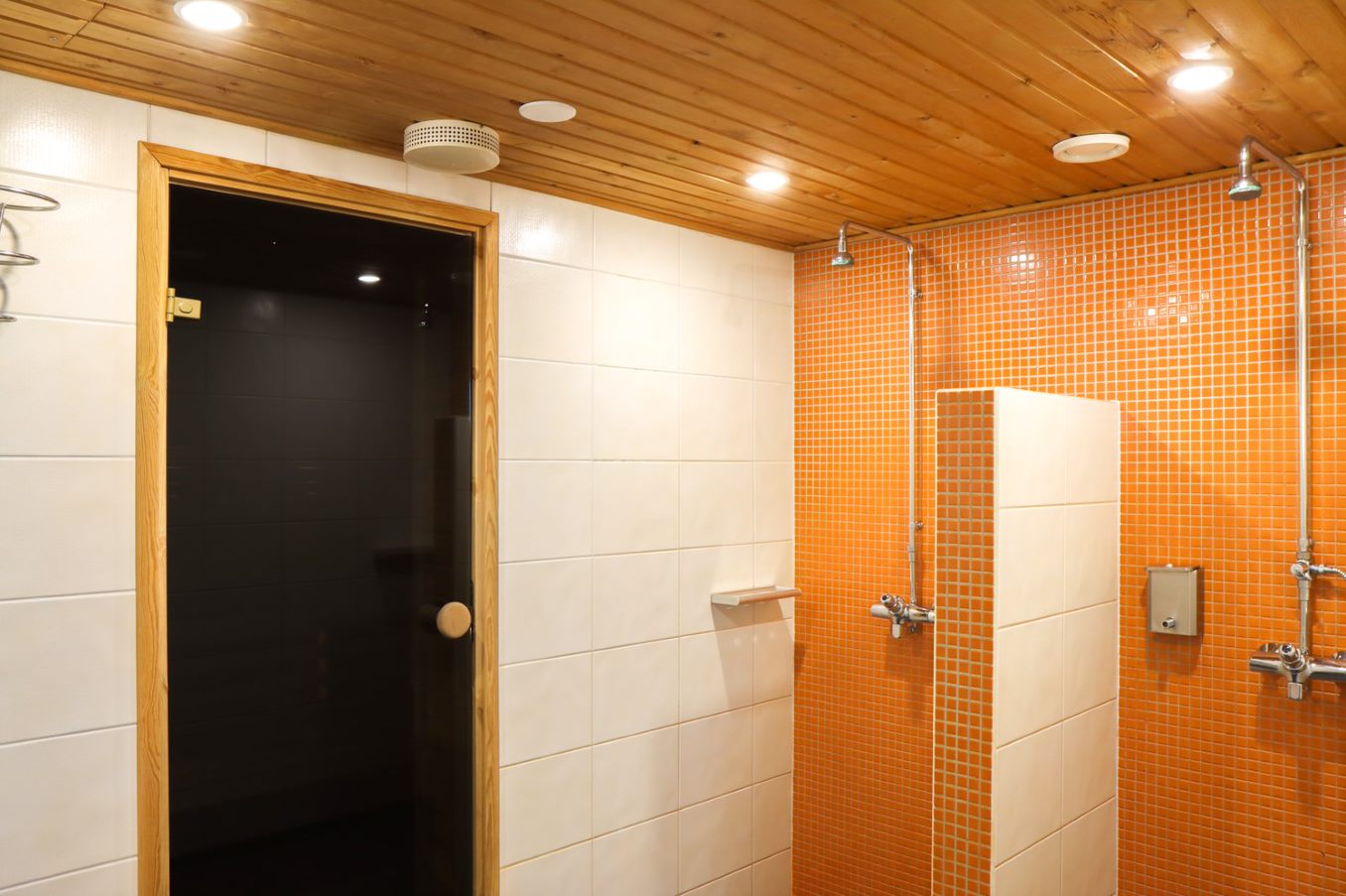Otarannan kattosauna suihkut