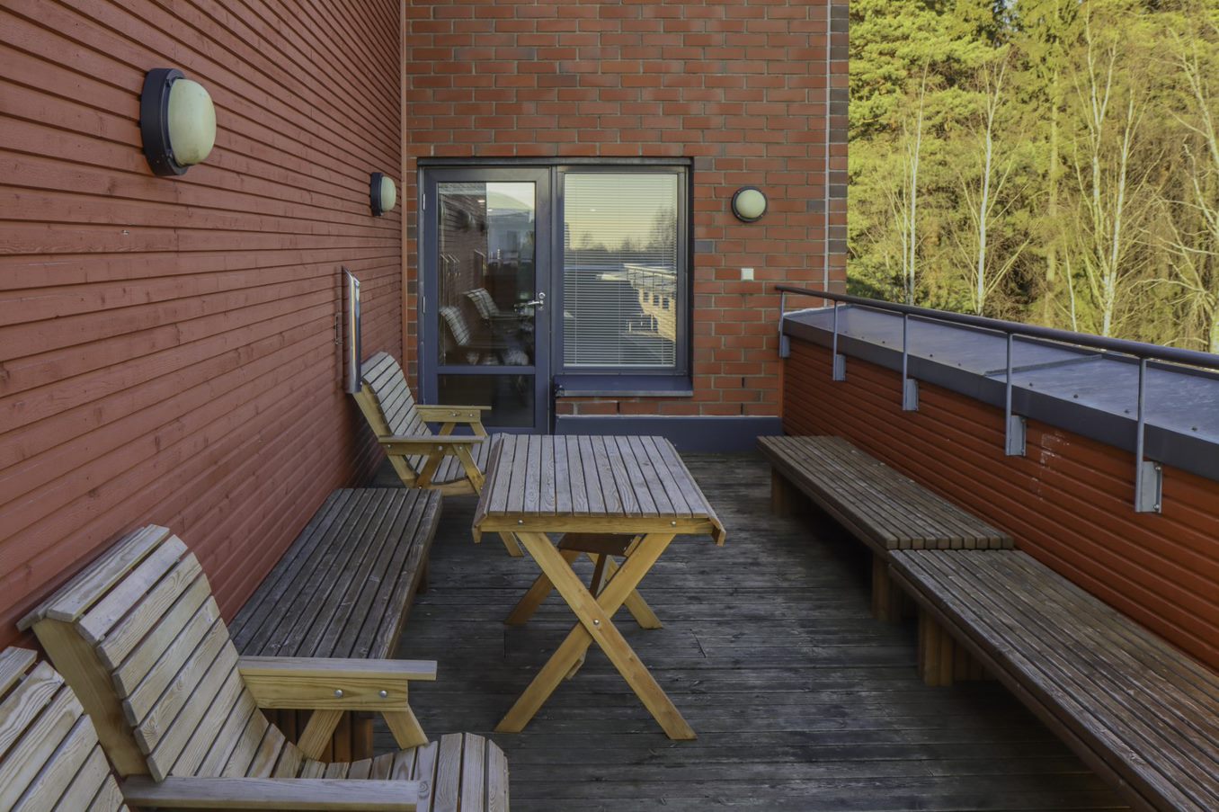 Otarannan kattosauna terassi