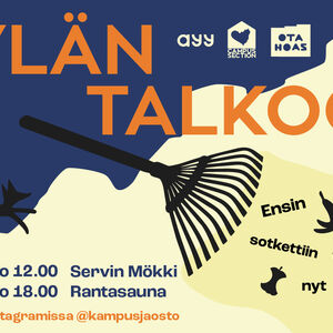 Poster for Village Cleanup event.