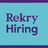 Blue image that has text saying "hiring"
