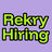 Violetti kuvapohja, jossa vihreällä teksti "rekry, hiring"