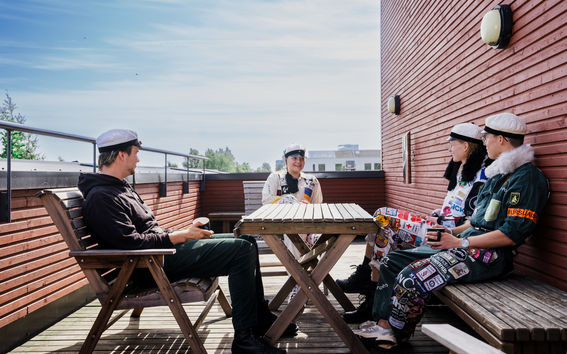 Otaranta rooftop sauna terrace
