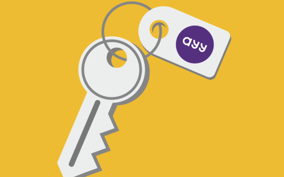 Avaimet keltaisella taustalla