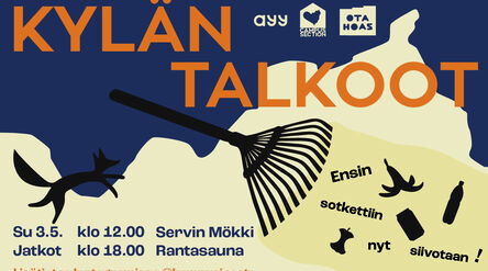 Poster for Village Cleanup event.