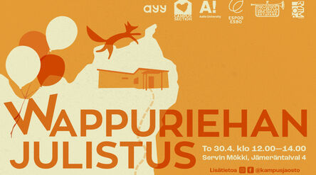 Poster for Declaration of Wappu Rowdiness event.