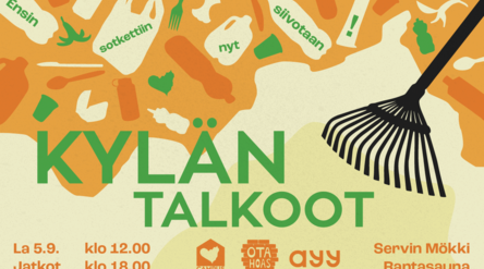 Poster for Village Clean-up event on 5th of September 2026