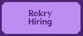 Violet image with a text that says "hiring"