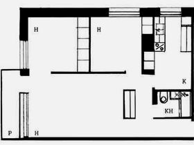 Tuhkimontie 2 kolmio pohjapiirros