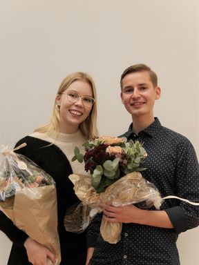 Kuvassa Milja Leinonen ja Joonas Nurmi