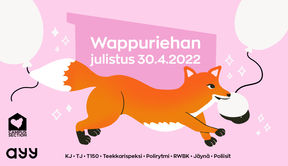 An orange fox carrying a graduation cap in its mouth. 