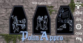 historiallisen näköisiä piirroskuvia ihmisistä baarissa