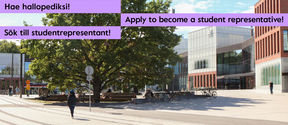 Hae hallopediksi Apply to become a student representative  Sök till studentrepresentant