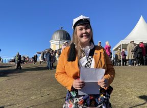 Fanni Matsson Ullanlinnanmäellä 1.5.2024