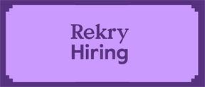 Violet image with a text that says "hiring"