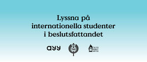 Lyssna på internationella studenter i beslutsfattandet