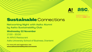 sustainable connections flyer