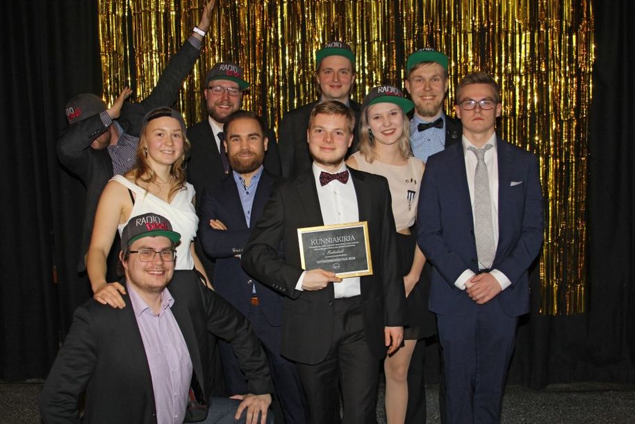 Radiodiodi pokkasi Yhteisönraknetaja 2018 -palkinnon. Kuva: Henri Heilala