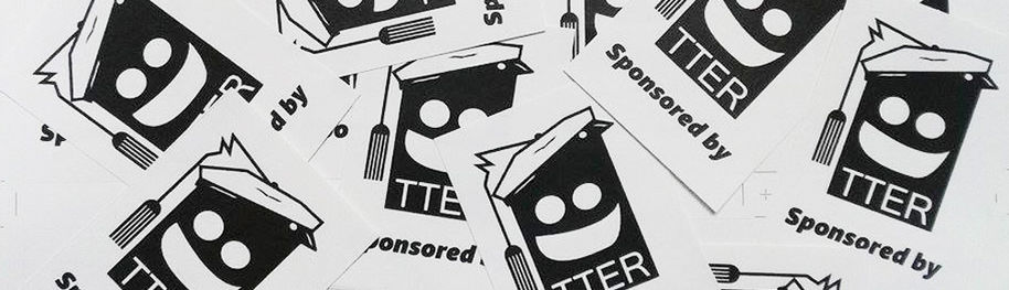 Kuva "Sponsored by TTER" -tarroista
