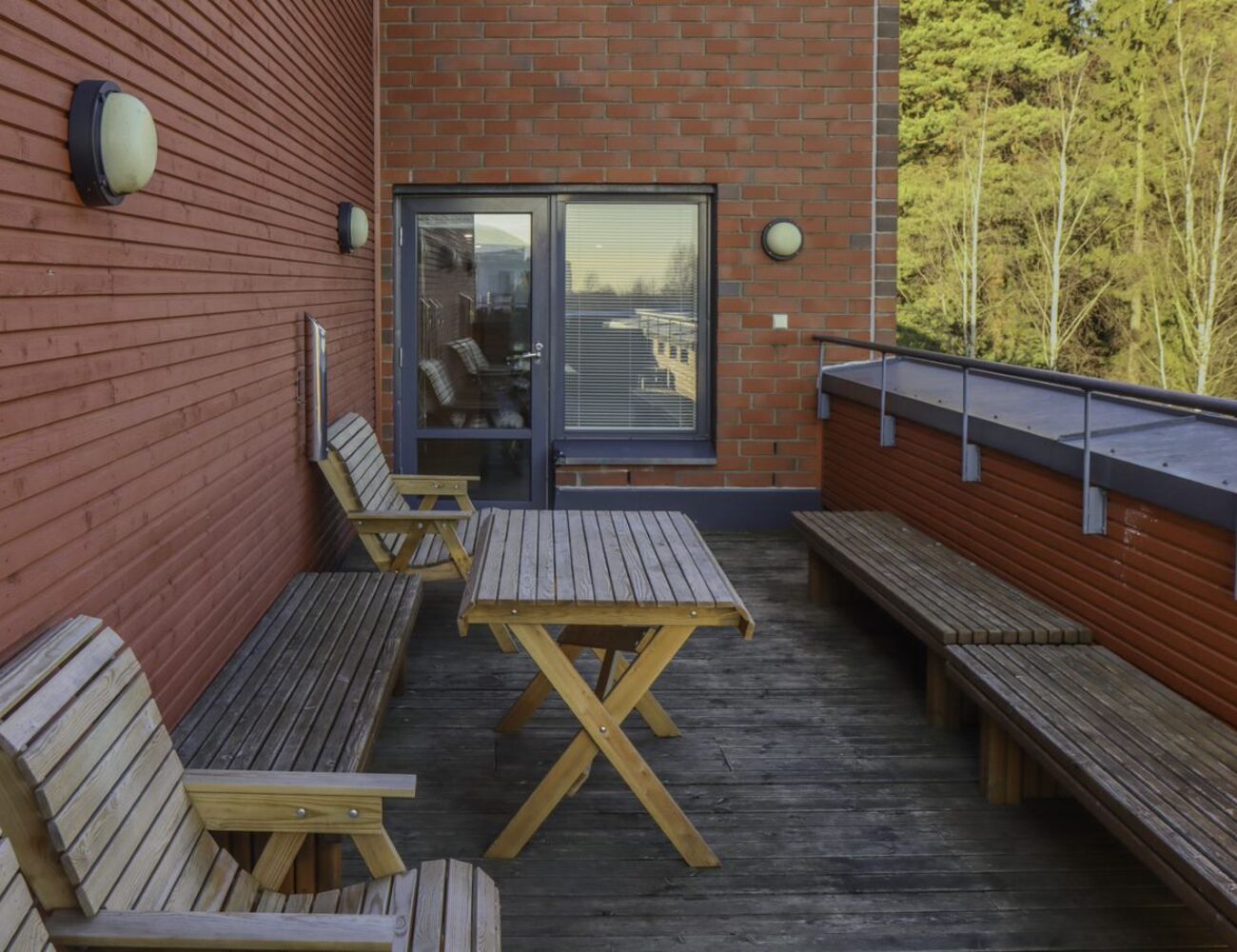 Otarannan kattosauna terassi