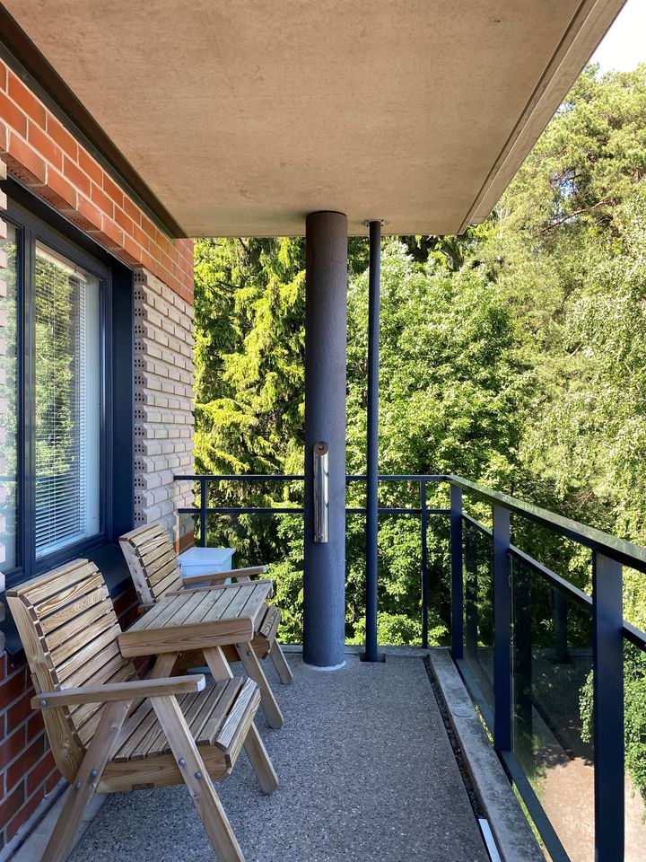 Otarannan kattosaunan parveke