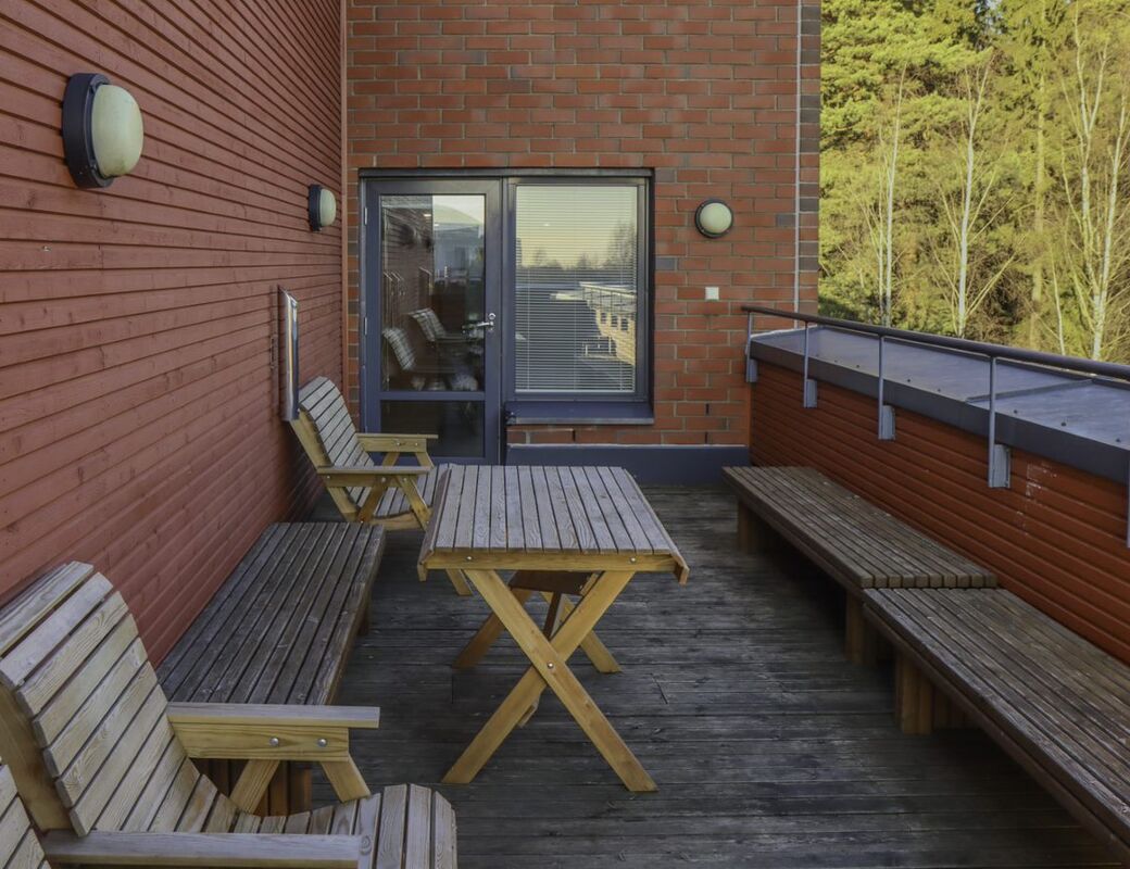 Otarannan kattosauna terassi