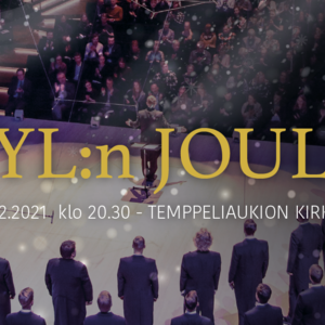 KYL:n perinteinen joulukonsertti Temppeliaukion kirkossa to 16.12. klo 20.30