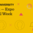 Yellow advertisement of Virtual Week