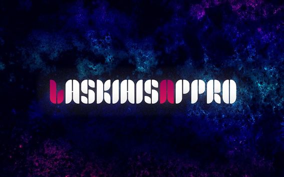 Dark banner photo with the text Laskiaisappro