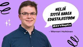 Neljä syytä hakea edustajistoon #AYYRepCo / Werneri Huhtinen